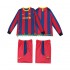 Retro Fotballdrakt FC Barcelona Barn Hjemmekit 2010 2011 Langermet