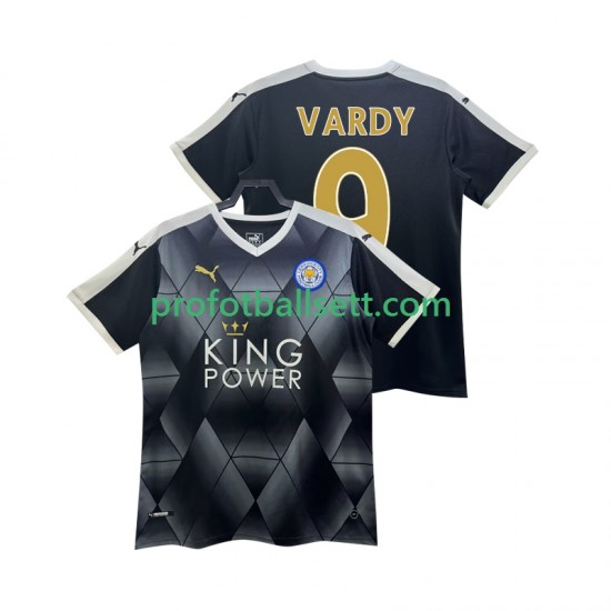 Retro Fotballdrakt Leicester City VARDY 9 2014 2015 Herre Bortekit Kortermet