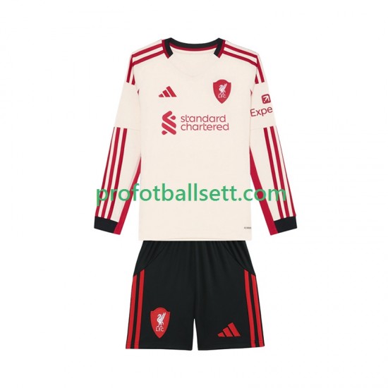 Fotballdrakt Liverpool Barn Bortekit 2025-2026 Langermet