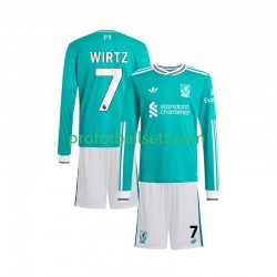 Fotballdrakt Liverpool Florian Wirtz 7 Barn Tredjekit 2025-2026 Langermet
