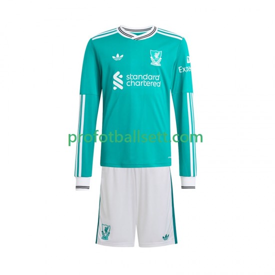 Fotballdrakt Liverpool Barn Tredjekit 2025-2026 Langermet