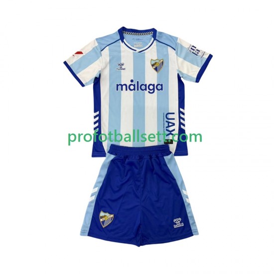 Fotballdrakt Málaga CF Barn Hjemmekit 2025-2026 Kortermet
