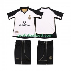 Manchester Utd Anniversary Football Shirt 2001 2002 Barn Bortekit Kortermet
