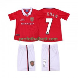 Retro Fotballdrakt Manchester Utd BECKHAM 7 2000 Barn Hjemmekit 1999 Kortermet