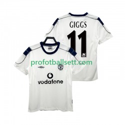 Retro Fotballdrakt Manchester Utd GIGGS 11 2000 2001 Herre Bortekit Kortermet
