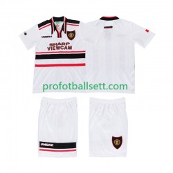 Retro Fotballdrakt Manchester Utd 1998 Barn Bortekit Kortermet