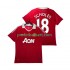 Retro Fotballdrakt Manchester Utd SCHOLES 18 Herre Hjemmekit 2010 2011 Kortermet