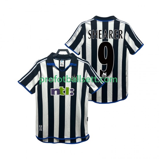 Retro Fotballdrakt Newcastle United SHEARER 9 2000 2001 Herre Hjemmekit Kortermet