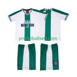 Retro Fotballdrakt Nigeria 1996 Barn Bortekit Kortermet