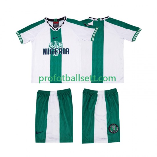 Retro Fotballdrakt Nigeria 1996 Barn Bortekit Kortermet