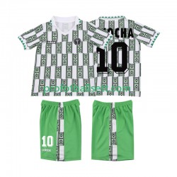 Retro Fotballdrakt Nigeria OKOCHA 10 Barn Bortekit 1994 Kortermet
