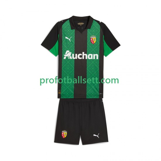 Fotballdrakt RC Lens Barn Bortekit 2025-2026 Kortermet