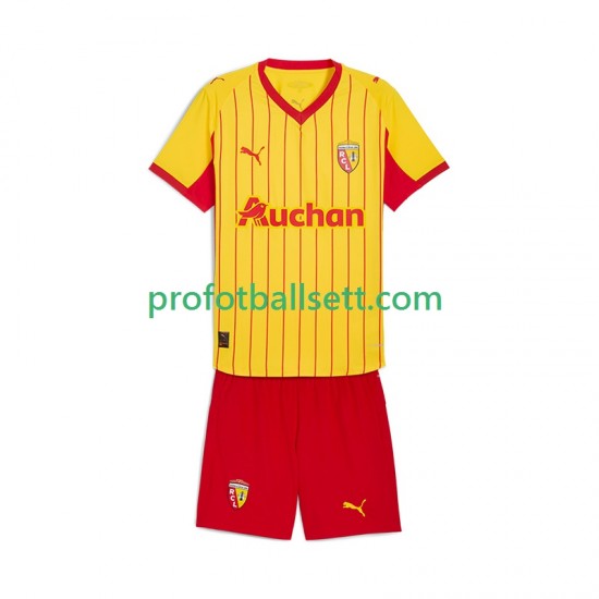 Fotballdrakt RC Lens Barn Hjemmekit 2025-2026 Kortermet