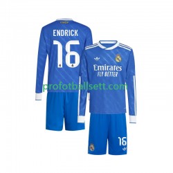 Fotballdrakt Real Madrid Endrick 16 Barn Tredjekit 2025-2026 Langermet