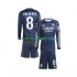Fotballdrakt Real Madrid Valverde 8 Barn Bortekit 2025-2026 Langermet