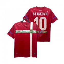 Retro Fotballdrakt Serbia STAKKOVIC 10 Herre Hjemmekit 2010 Kortermet