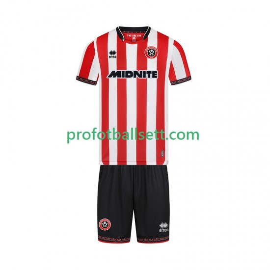 Fotballdrakt Sheffield United Barn Hjemmekit 2025-2026 Kortermet