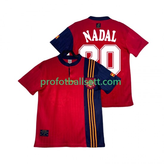 Retro Fotballdrakt Spania NADAL 20 1996 Herre Hjemmekit Kortermet