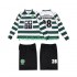 Retro Fotballdrakt Sporting CP Cristiano Ronaldo 28 2001 2003 Barn Hjemmekit Langermet