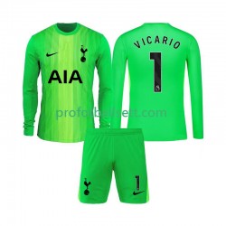 Fotballdrakt Tottenham Hotspur Keeper Guglielmo Vicario 1 Barn Hjemmekit 2025-2026 Langermet